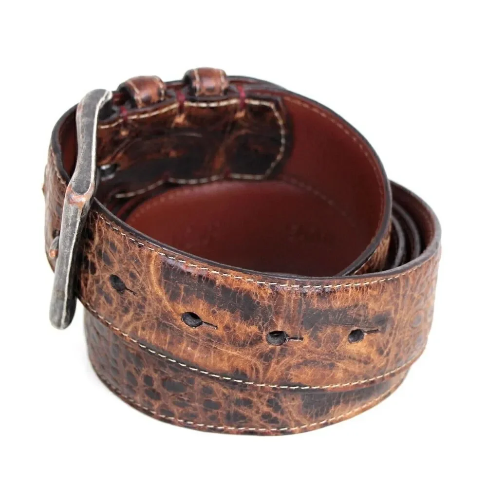 Torino CROCO BROWN GENUINE LEATHER 1.5